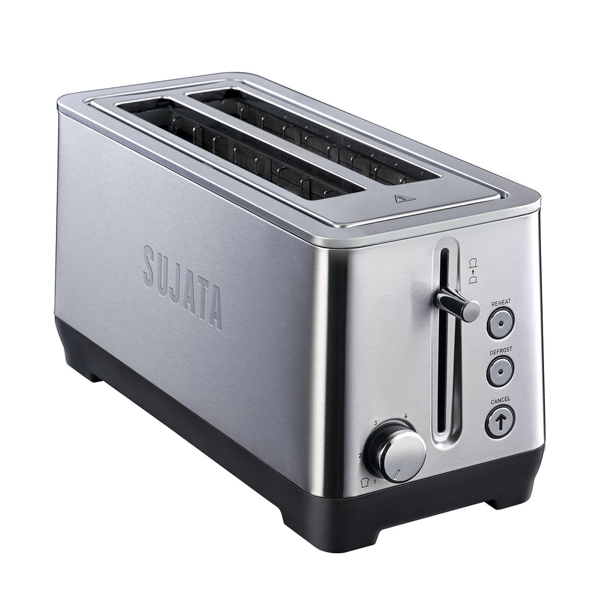 Sujata Pop-up Toaster | Stainless Steel, 7 Heating Modes, Cool Touch, Reheat & Defrost - PT12 - 4 Slice, 1500W