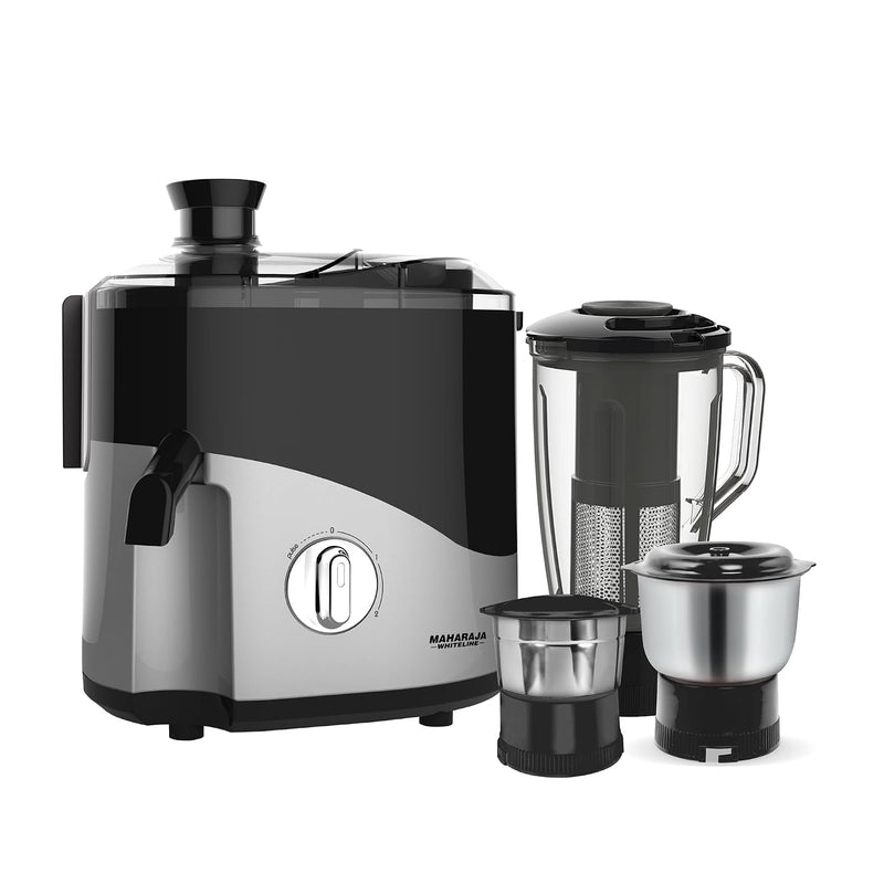 Maharaja Whiteline Odacio Desire Juicer Mixer grinder 550 Watt,smooth juicing, 3 jars, 5years warranty