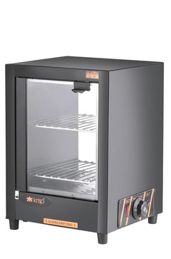 KRISP 500W Patties Warmer Hot Case | 25 litres Vault | Food Warmer for Samosas, Pastries, Snacks | Durable Stainless Steel | Compact Design