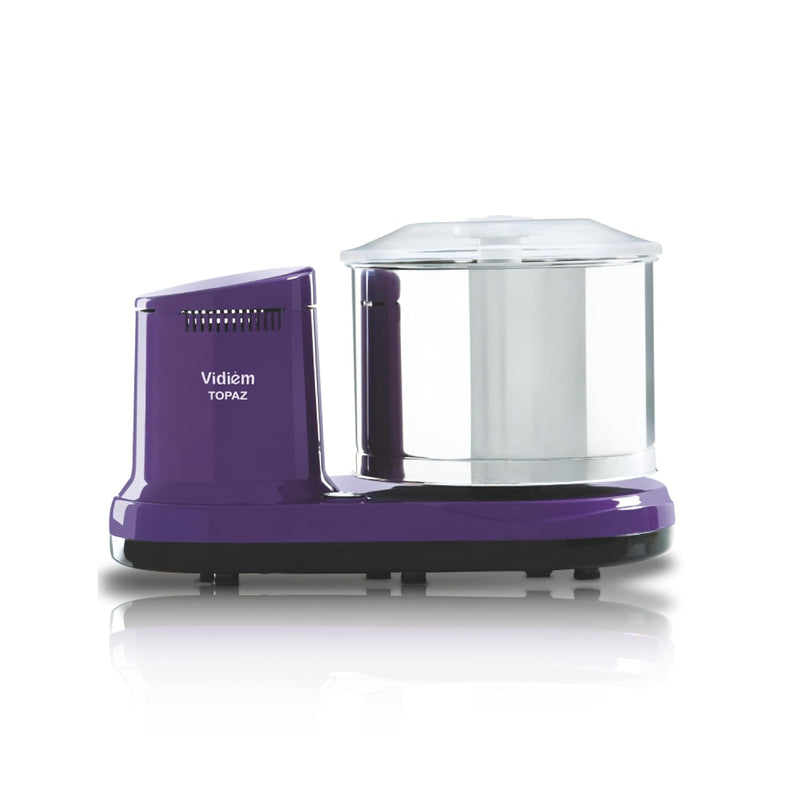 Vidiem Tusker 2.0L Table Top Wet Grinder | 200W Power Max Motor | Twin Wipers, Metal Chassis, Easy Lock | Stainless Stee