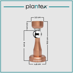 Plantex Stainless Steel 360 Degree 4 inch Door Magnet Stopper for Home/Office/Hotel Wall and Floor Mounted Soft-Catcher to Hold Wooden/Glass/PVC Door Stops - Pack of 2 (PVD Rose Gold Finish)-4