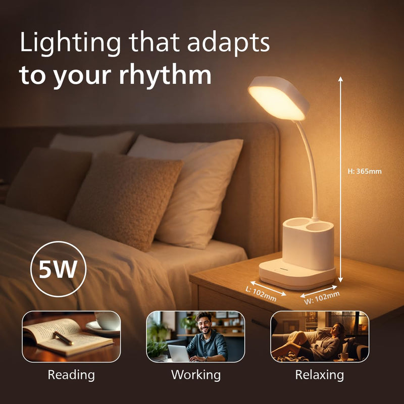 Philips 5W CLARO White LED Desk Light