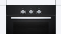 Bosch 66 L Series 2 built-in oven with 3D hot air 60 x 60 cm (HBF031BA0I, Black)