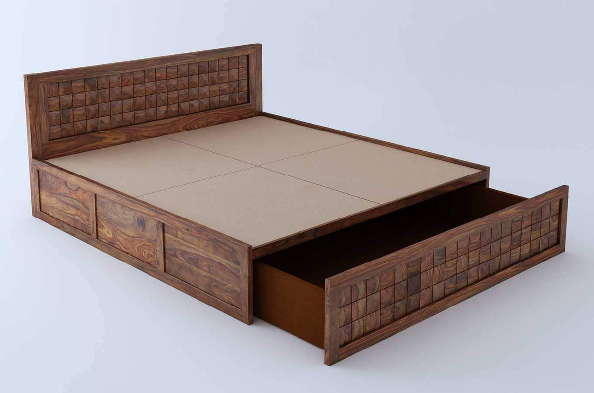 Dreamer 100% Pure Sheesham King Size Storage Beds