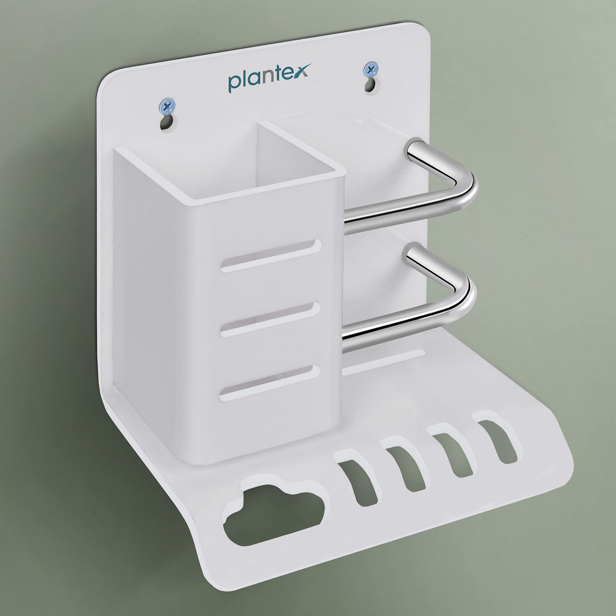 Plantex Acrylic Multipurpose Tooth Brush Holder/Stand/Tumbler for Bathroom Accessories - (White)-6