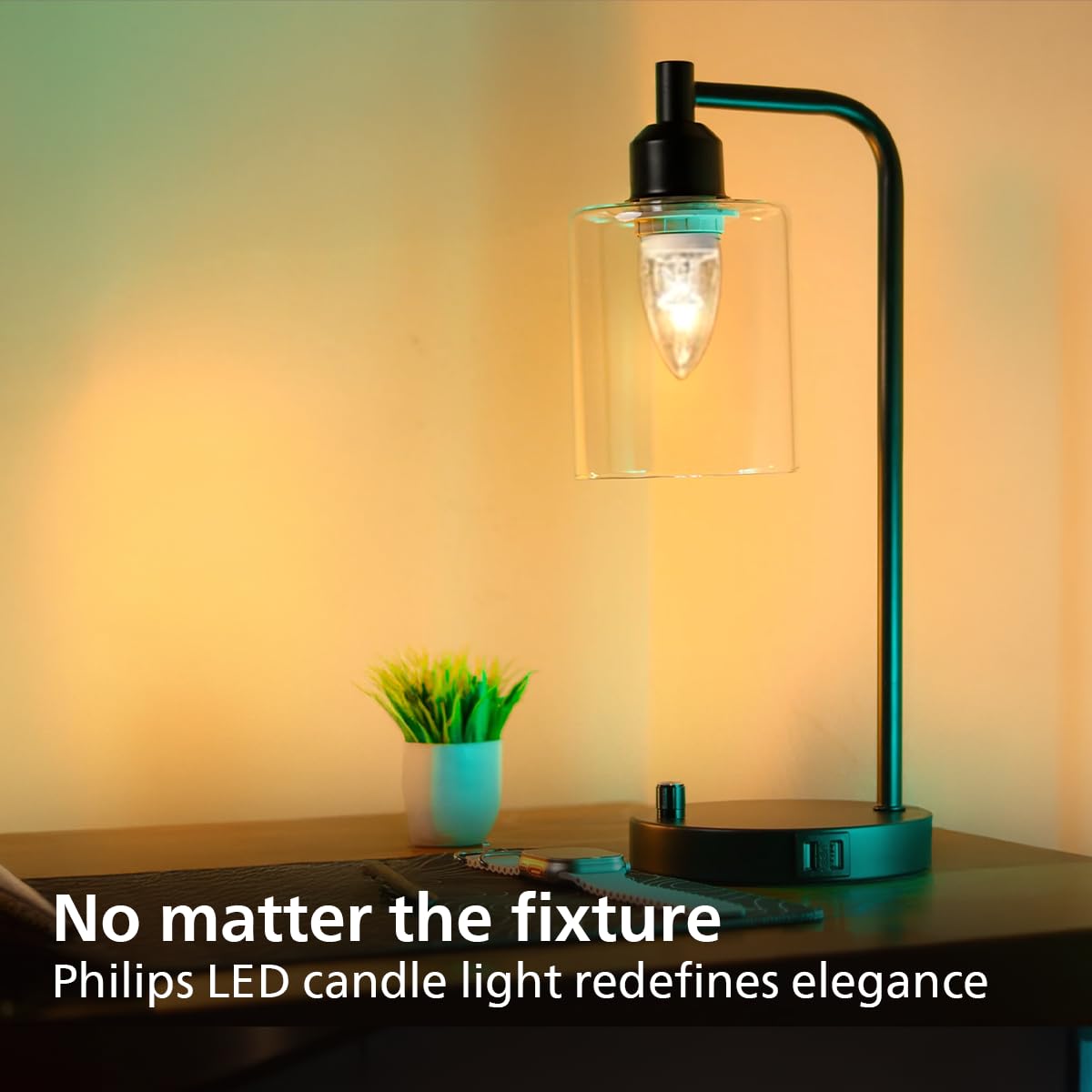 Philips 4W LED Clear Candle Bulb