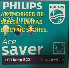 Philips Ace Saver Base B22 7-Watt LED Lamp (Pack of 5, White)