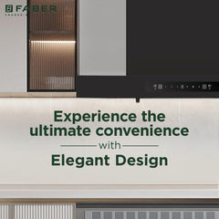 Faber 60 cm 1000 m³/hr T-Shape Kitchen Chimney | Baffle Filter | Touch Control || 12 Years warranty on Motor|| Motor- 25