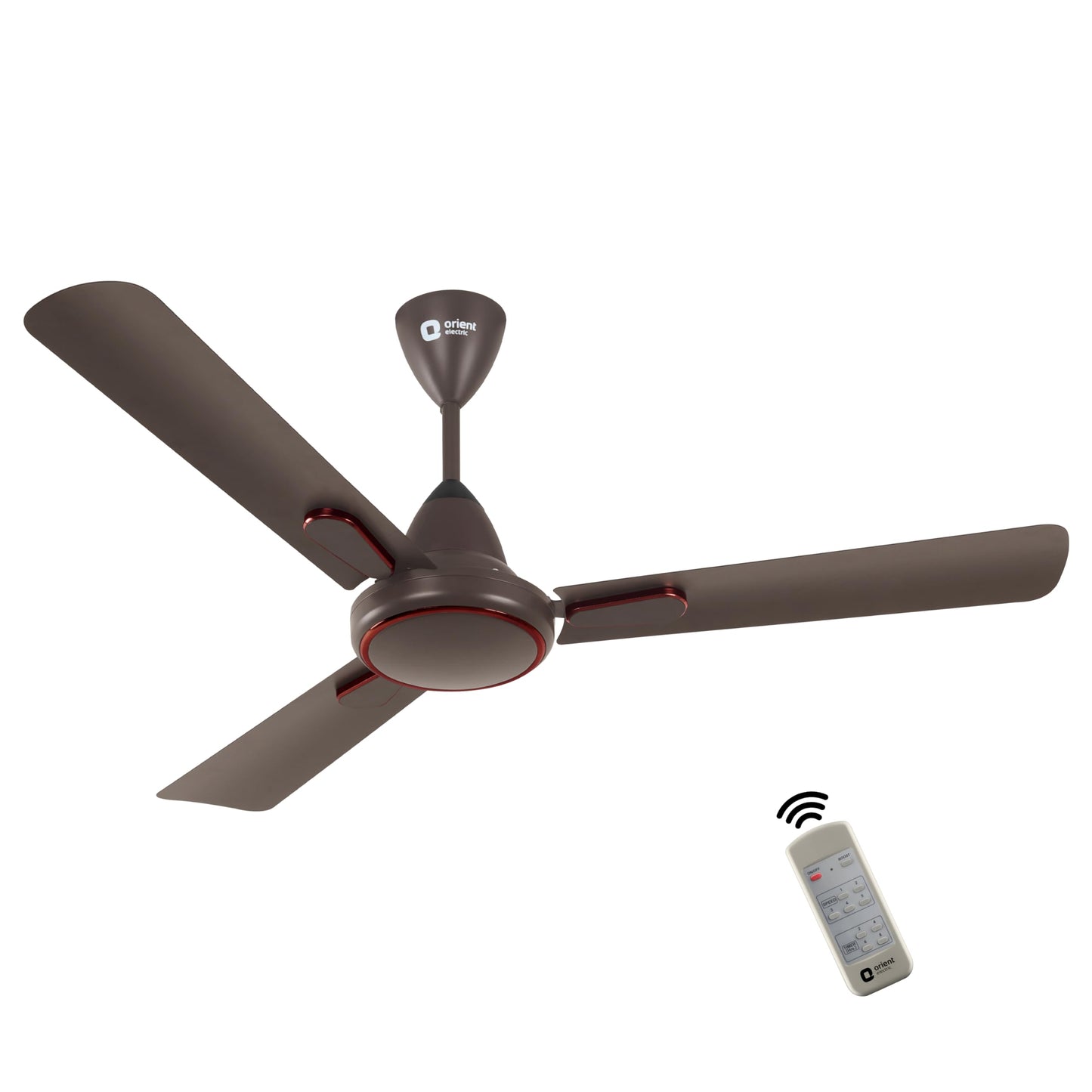 Orient Electric 1200 mm Hector Deco| Ceiling fan with Remote| Decorative ceiling fan with stylish ring & trims| Saves up to 50% on electricity bills| 5 years warranty BLDC ceiling fan| White