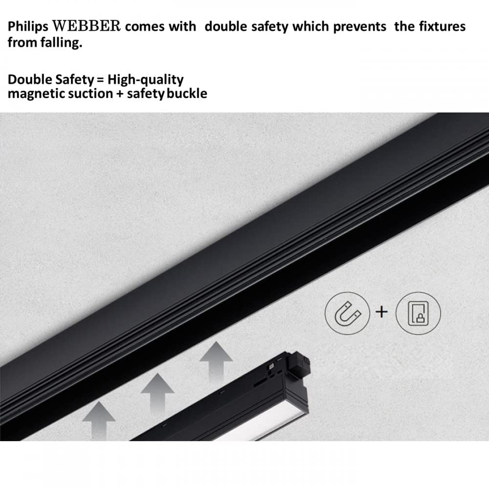 Philips 581979 Webber 6W Magnetic Track DIFFUSED Blade (Natural White) 48V, Aluminum