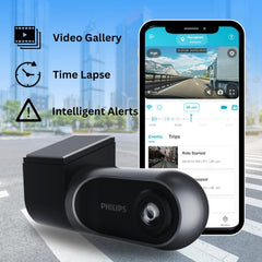 Philips GoSure 3101 Dashcam for Car with 32GB SD Card