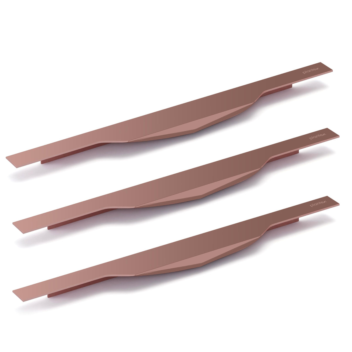 Plantex Profile Handle for Kitchen Cabinet/16 Inch Aluminium Drawer Profile Handle/Wardrobe Pull Handle for Home/Office/Hotel - Pack of 3 (Rose Gold) (Model APS-PF-1002)-1