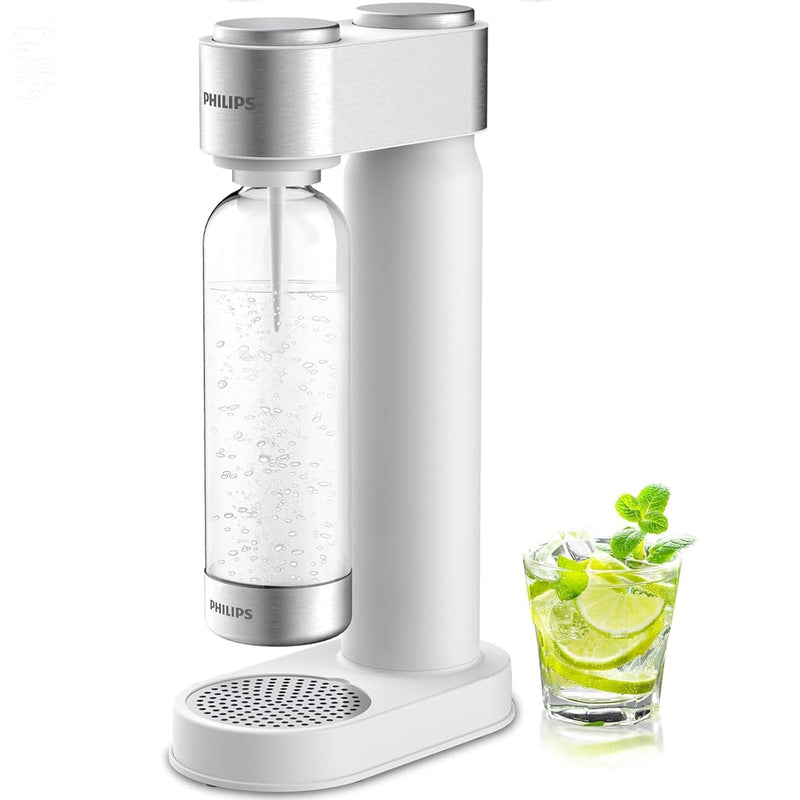 Philips Sparkling Water Maker, Soda Streaming Machine with Quick Twist Bottle (ADD4902WHOQ/37)