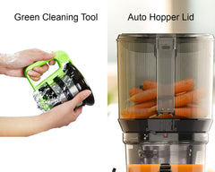 kuvings AUTO10 Black Cold Press Juicer, New Launch, Ultimate Hands-Free Whole Slow Juicer, Just Load Ingredients & Extract Juice at Press of a Button, Auto Cutting, 12 Years Warranty