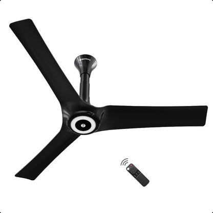 atomberg Aris Starlight 1200mm BLDC Ceiling Fan with Underlight, IoT & Remote Control | Smart Fan with Noiseless Operation (Dark Teakwood)