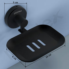 Plantex Galaxy 304 Grade Stainless Steel Single Soap Dish/Soap Stand/Soap Holder/Bathroom Accessories (Black)-3