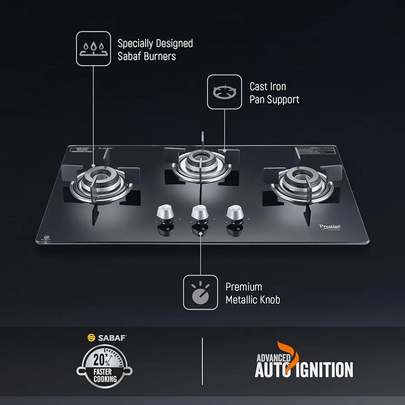 Prestige Marvella Hob Black Al - 3B 