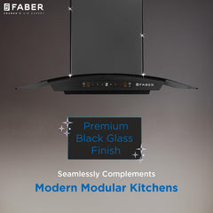 Faber Hood Venice 75 cm 1200 m³/hr Autoclean Curved Chimney| Filterless with Oil Collector |8 Yrs Motor & 2Yrs Comprehen