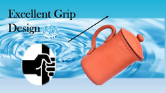Clay jug for wateClay Water Pot with lid Pitcher Carafe(1500 ML)