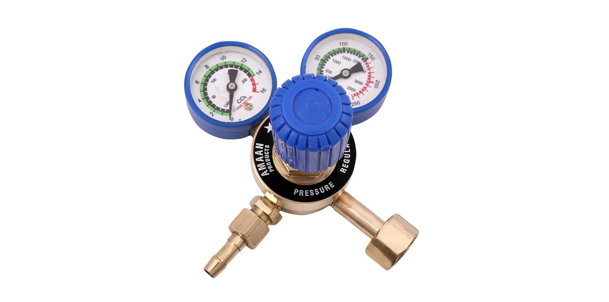 Amaan Double Gauge Co2 Regulator || Single Stage Double Gauge Co2 Regulator || Industrial Welding Products