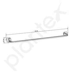 Plantex Stainless Steel Single Towel Rod/Towel Bar/Towel Holder/Towel Hanger for Bathroom/Bathroom Accessories - 24 Inch (Chrome)-3