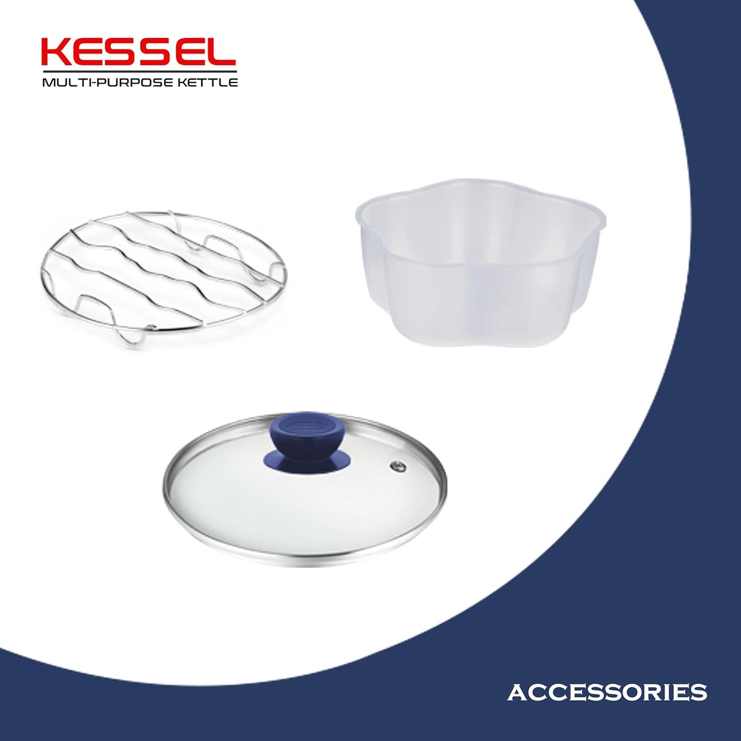 Pigeon Kessel Multipurpose Kettle 1.5 litres with Stainless Steel Body, used for boiling Water and milk, Tea, Coffee, Oats, Noodles, Soup etc 600 Watt (Blue)