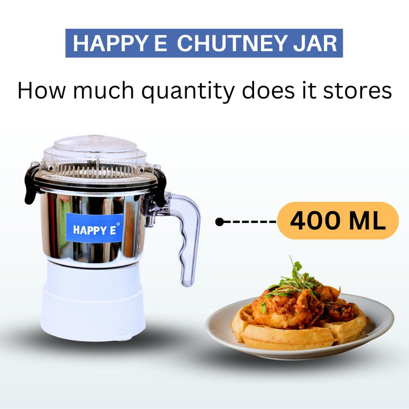 Jar Combo: 400 ml + 1000 ml + 1500 ml Plastic (Transparent) | Compatible with Sujata Mixer Grinder