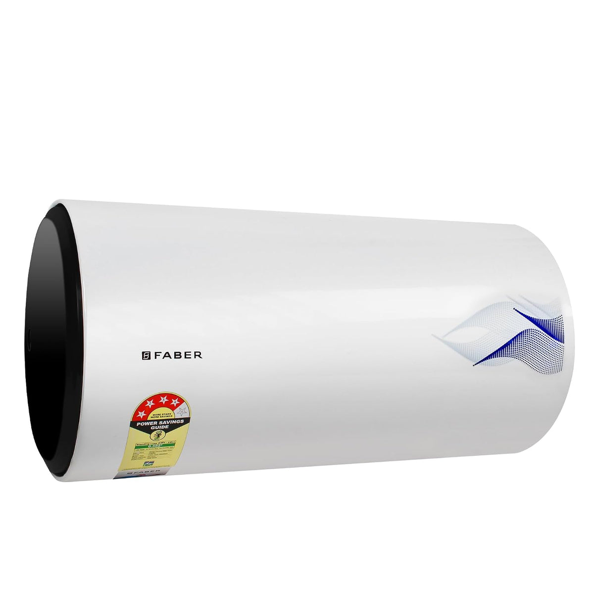Faber Jazz 25L Horizontal (LH) Storage Water Geyser |Free Pipe and Installation|12 Safety Features, Glassline Coated & C