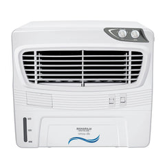 Maharaja Whiteline Arrow Deluxe Personal Air Cooler | 50 Litre Water Tank | High Delivery Rate of 2500CMH | Air Flow of 10.67 Meters | Air Cooler | 715x595x615 mm | White and Grey | 2 Yr Warranty