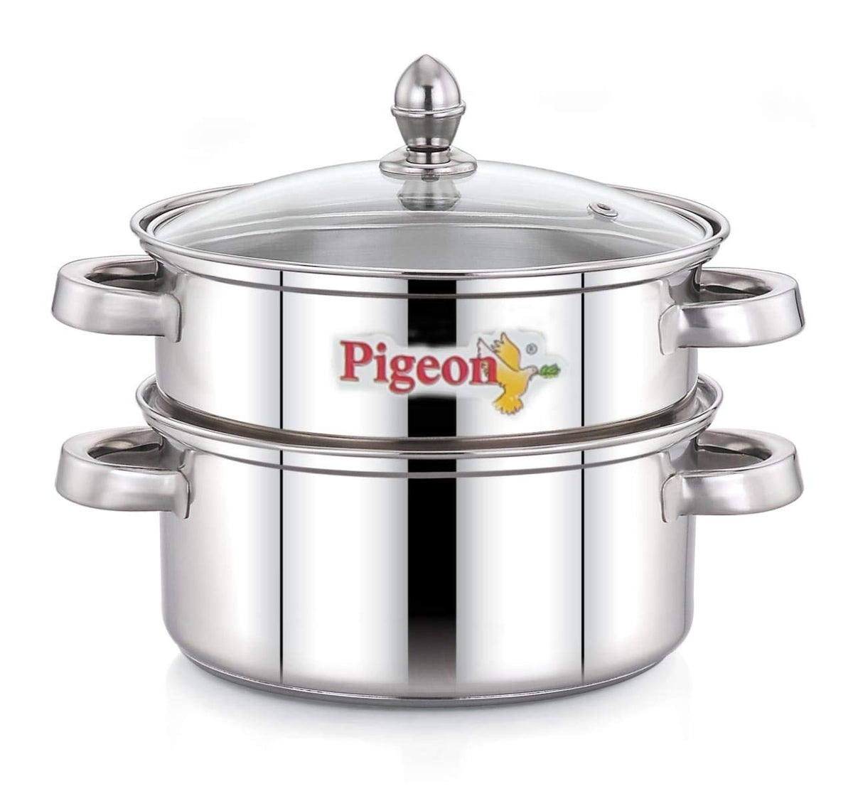 Pigeon Steamer Pot 2 - Tier (18 cm) Stainless Steel Steamer (2 L)