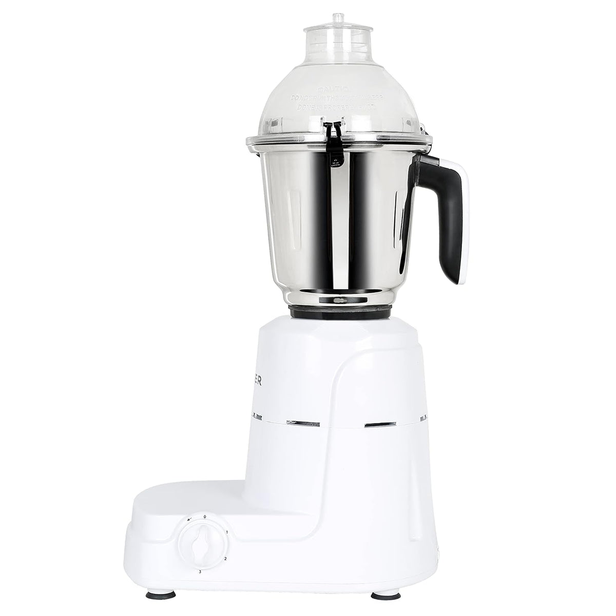 Faber Vogue 600W Blender Mixer Grinder, 3 SS Clip Lock Jars and Blades || Low-Noise Copper Motor, up to 19000 RPM Speed 