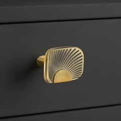 Plantex Knobs for Drawers/Drawer Knobs/Rectangle Knob for Cabinets/Pull-Push Knob for Kitchen/Bedroom/Drawer - Pack of 1 (Brass Antique & Gold)-3