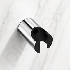 Plantex Hand Shower Holder for Bathroom/Adjustable Handheld Shower/Wand Holder/Wall Mount Bracket - Pack of 2 (Chrome & Black)-2