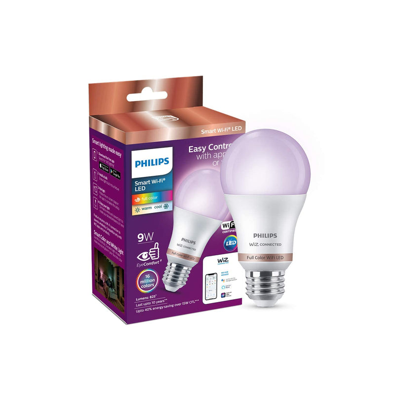Philips Glint Single Head 9-Watt Smart Wiz Wi-Fi Enabled LED Wall Light/Wall Lamp for Bedroom, Living Room
