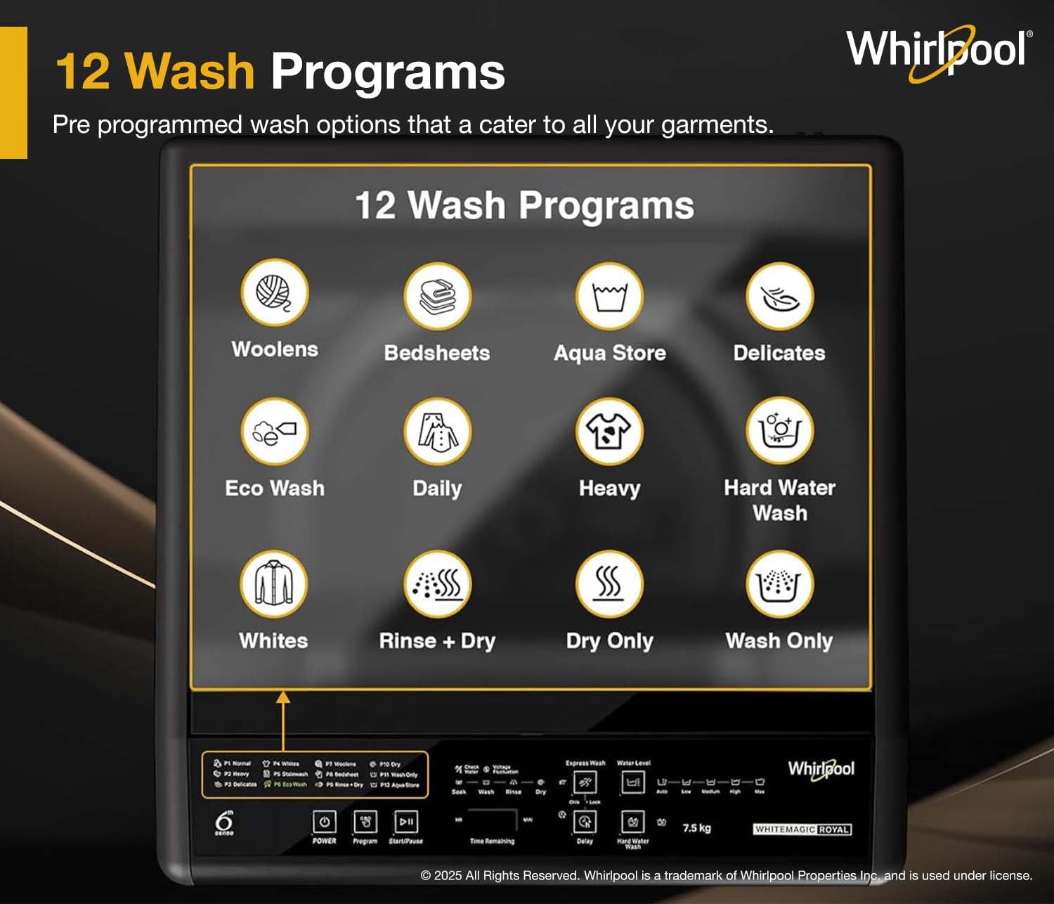 Whirlpool 7 kg Magic Clean 5 Star Fully Automatic Top Load Washing Machine Grey (MAGIC CLEAN 7.0 GENX GREY 5YMW)