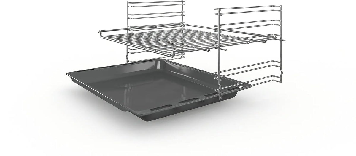 Bosch 66 L Series 2 built-in oven with 3D hot air 60 x 60 cm (HBF133BR0I, Stainless Steel)