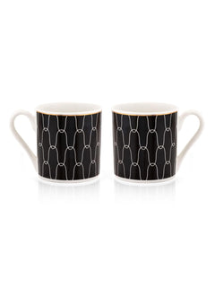 Clay Craft Fine Ceramic Tea/Coffee Cup Set of 6-200 ml Each (Noir N406), Tea Cup Set of 6, Microwave & Dishwasher Safe, Mugs for Coffee, Cups Set of 6, Mug Set, Gift Set, Ideal for Gifting
