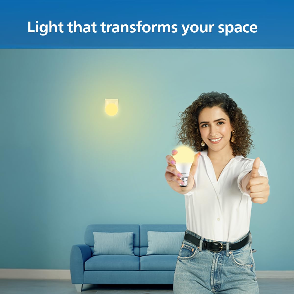 Philips Ace Saver Base B22 12-Watt LED Bulb (Warm White) - Pack of 2