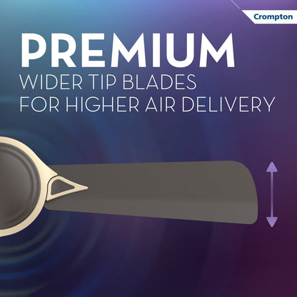 Crompton Premion Avancer Prime Antidust 1200 mm Ceiling Fan for Home | Star Rated Energy Efficicent Fans | 2 Years Warranty (Baker's Brown) (Pack of 2)