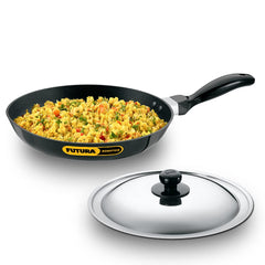 Hawkins Futura 17 cm Frying Pan, Non Stick Fry Pan, Small Frying Pan, Black (NF17)