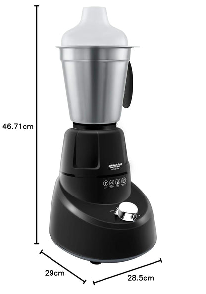 Maharaja Whiteline MX-185 750W Mixer Grinder with 3 Jars, Black