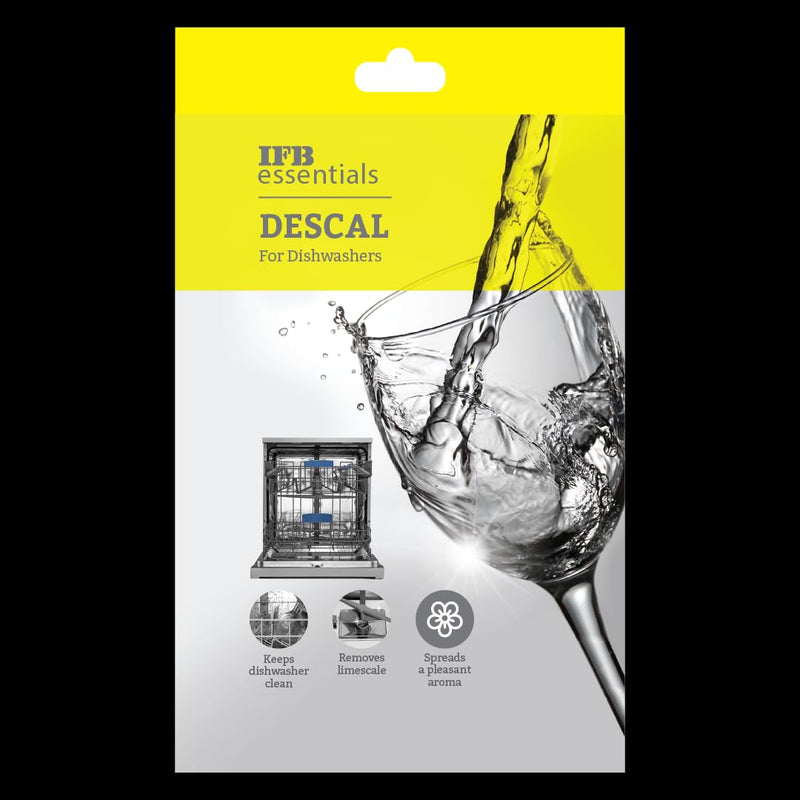 IFB Essentials Descal for Dishwashers | Removes Limescale & Hard Water Build-Up | Improves Cleaning Performance | Suitab