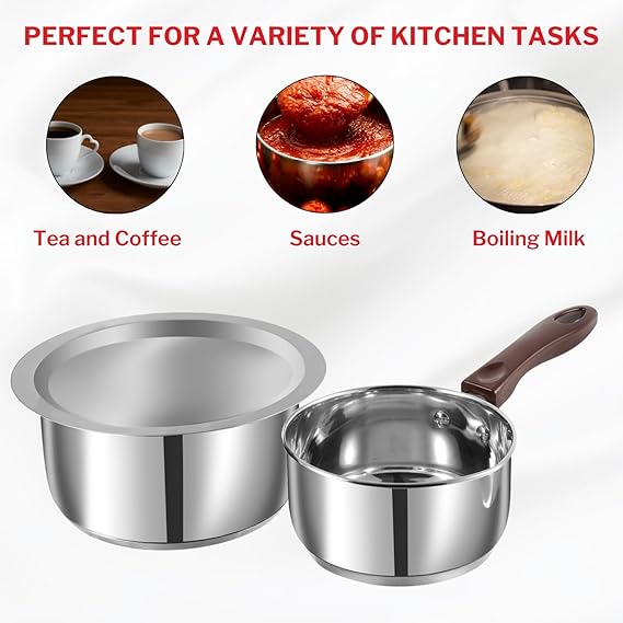 Vinod Regular Saucepan & Tope with lid sets (Induction Friendly)