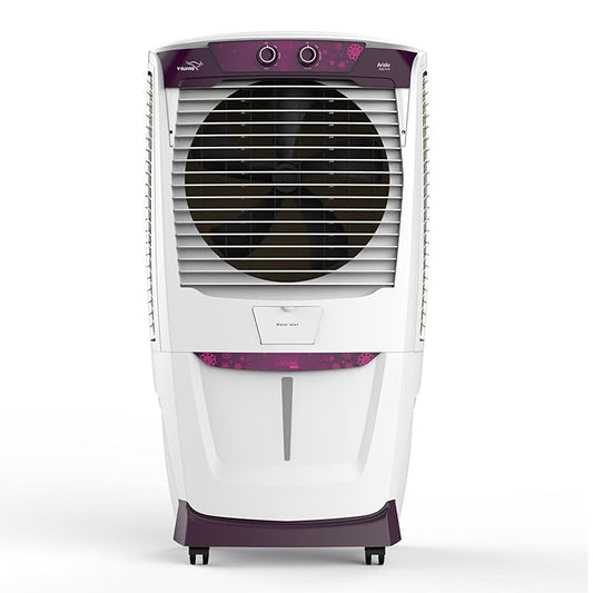 V-Guard Arido D55 H-N Desert Air Cooler for Home | 55 Litre | Powerful Air Delivery | 2 Year Warranty on Motor & Pump | (White & Purple Burry)