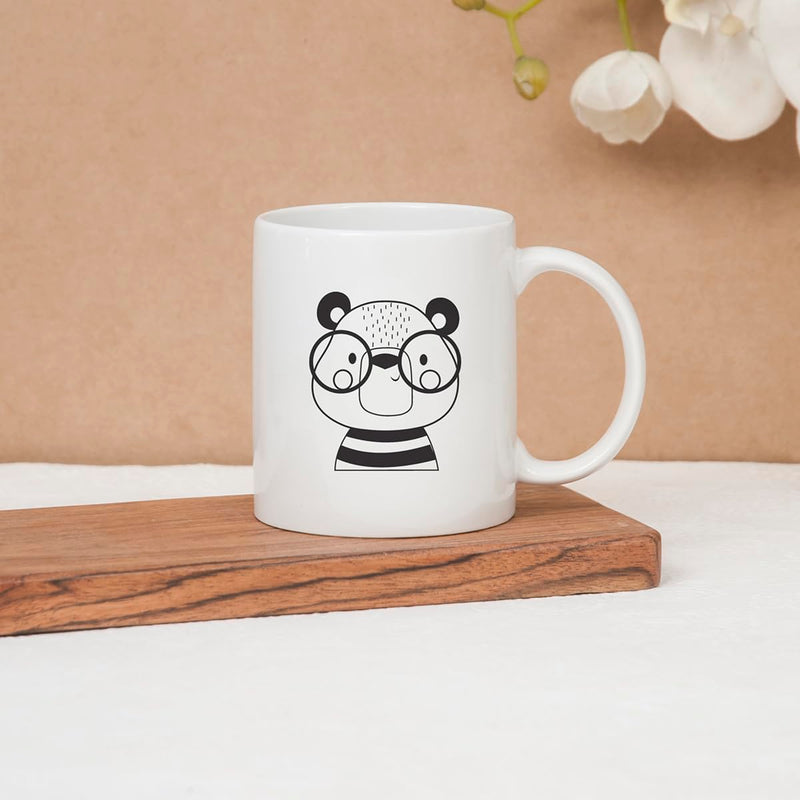 Clay Craft Ceramic Cc Mm1 Swiss Rez1 Microwave Safe Coffee Mug with Good Morning Quote, 300 ML