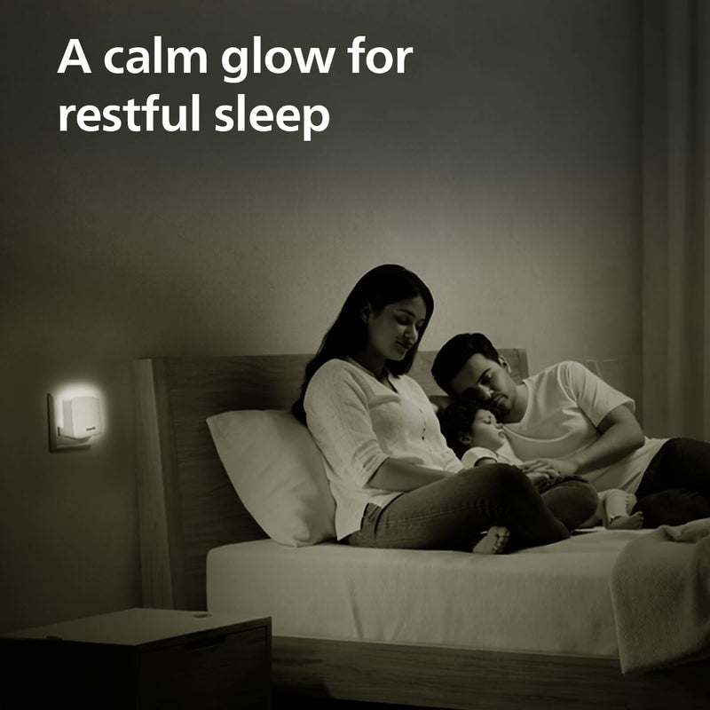 Philips LED SereneShine Plug-in Night Lamp 0.5W (White, B0GL8N8LDD)