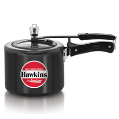 Hawkins 5 Litre Instaa Pressure Cooker, Induction Inner Lid Cooker, Tall Body Hard Anodised Cooker, Black (IIH50)