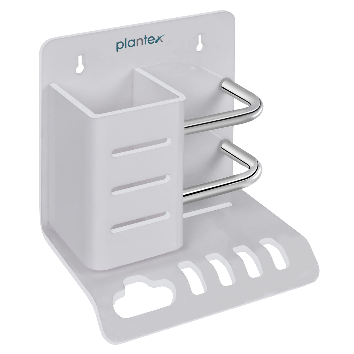 Plantex Acrylic Multipurpose Tooth Brush Holder/Stand/Tumbler for Bathroom Accessories - Pack of 2 (White)-6