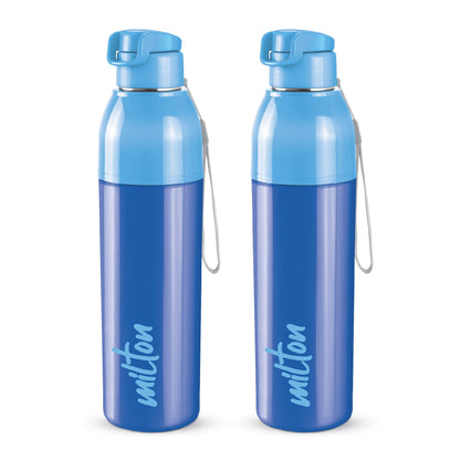 Milton Water Bottle Steel Convey 900 PU Insulated, Inner Stainless Steel Hot & Cold Bottle, 630 ml, Leak Proof, BPA Free, Ideal for Home, Office, Gym, Travelling, Black