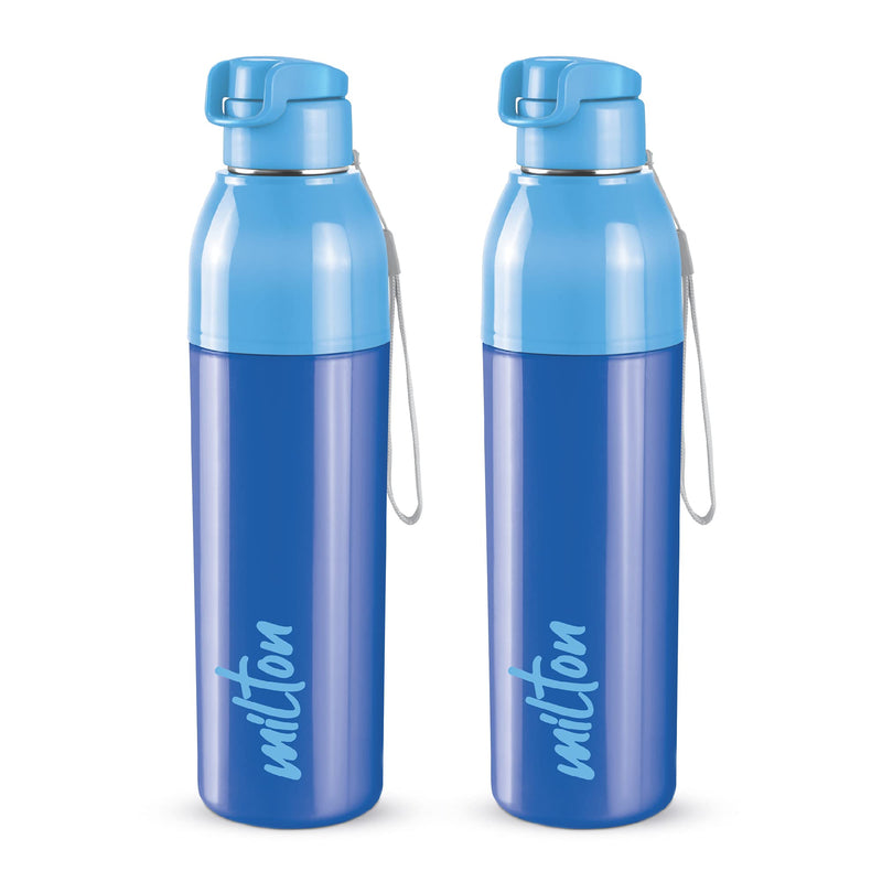 Milton Water Bottle Steel Convey 900 PU Insulated, Inner Stainless Steel Hot & Cold Bottle, 630 ml, Leak Proof, BPA Free, Ideal for Home, Office, Gym, Travelling, Black